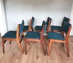 6 prachtige vintage eetkamerstoelen van Erik Buch Model 89, Huis en Inrichting, Stoelen, Ophalen
