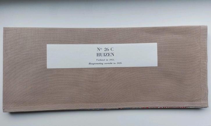 26C stafkaart uit 1954 Huizen met Bussum Blaricum Eemnes, Boeken, Atlassen en Landkaarten, Zo goed als nieuw, Landkaart, Nederland