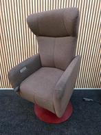 Prominent relaxfauteuil donkerbruin Wilson model, Huis en Inrichting, Fauteuils, Ophalen of Verzenden, Minder dan 75 cm, Hout