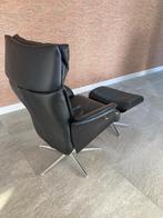 relaxfauteuil met losse voetenbank, Huis en Inrichting, Fauteuils, Ophalen, Minder dan 75 cm, Modern, 50 tot 75 cm