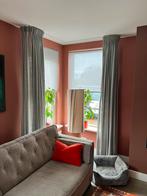 Grijze gordijnen, Gebruikt, 100 tot 150 cm, Ophalen of Verzenden, Grijs