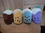 4 grote milkshake / bubble tea knuffels bobba tea p.st €7, Ophalen of Verzenden, Zo goed als nieuw, Overige typen