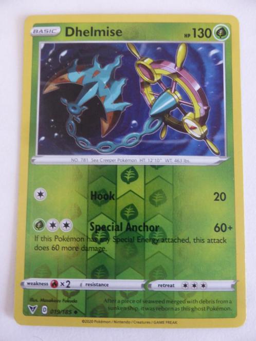 Dhelmise 019/185 (Pd2), Hobby en Vrije tijd, Verzamelkaartspellen | Pokémon, Nieuw, Losse kaart, Ophalen of Verzenden