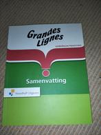 Samenvatting Grandes lignes onderbouw HAVO/ VWO, zgan €4,-, HAVO, Frans, Ophalen of Verzenden, Noordhoff Uitgevers