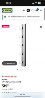 Spiegel met verlichting, Huis en Inrichting, Nieuw, Ophalen of Verzenden, Minder dan 100 cm, Rechthoekig