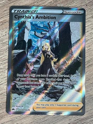 Cynthia’s Ambition - Pokemon Kaart beschikbaar voor biedingen