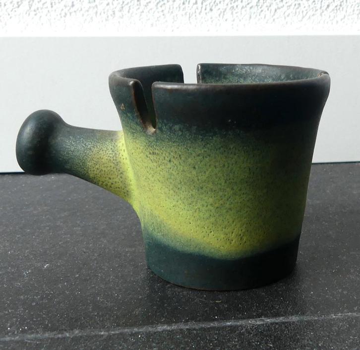 Ceramano 331 vintage asbak groen West-Germany, Verzamelen, Rookartikelen, Aanstekers en Luciferdoosjes, Gebruikt, Asbak, Ophalen of Verzenden