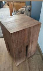 Houten bijzettafel, Huis en Inrichting, Ophalen, Gebruikt, Bruin, Modern