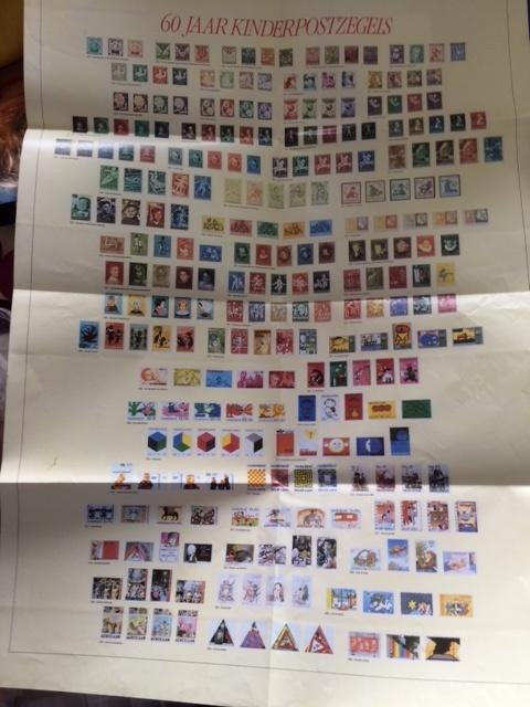 poster uit libelle 60 jaar kinderpostzegels 1924-1986, Ophalen of Verzenden, Boek of Tijdschrift