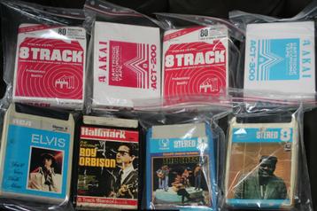 9x  8 track Tape's waarvan 4 lege nieuw in verpakking. beschikbaar voor biedingen