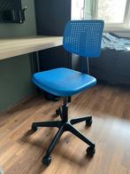 Ikea blauwe bureaustoel, Ophalen, Gebruikt, Blauw, Bureaustoel