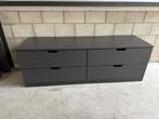 Ikea Nordli Ladekast met 4 lades antraciet 160x54 cm, Ophalen, 100 tot 150 cm, Zo goed als nieuw, Met lade(s)