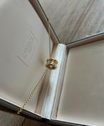 Bvlgari B.zero1 18k Gouden Halsketting met Ring Hanger, Ophalen of Verzenden, Zo goed als nieuw, Goud, Met hanger