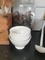 3 merkloze witte spoelkommen, Ophalen of Verzenden