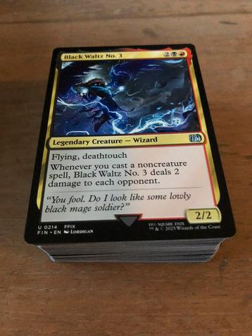 Mtg commander deck black waltz final fantasy beschikbaar voor biedingen