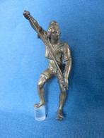 Beeldje in massief brons van man met speer - 19e eeuw, Antiek en Kunst, Antiek | Koper en Brons, Ophalen of Verzenden, Brons