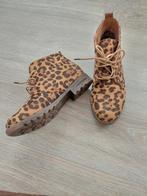 Leopard panter tijger laarsjes suedine maat 38, Bruin, Lage of Enkellaarzen, Nieuw, Ophalen of Verzenden