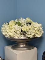 Mooie decoratieve schaal met kunstbloemen, Ophalen of Verzenden, Zo goed als nieuw, Ovaal