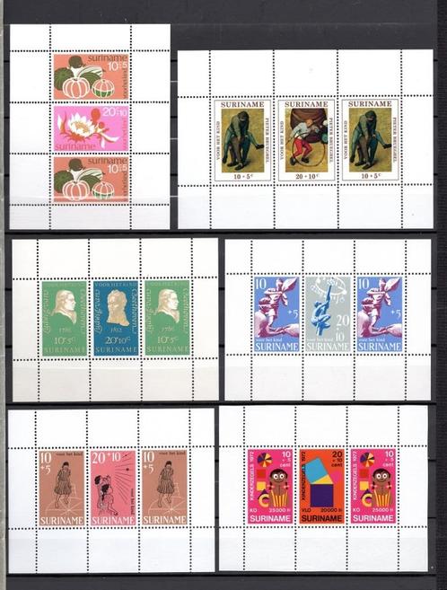 postzegels Suriname blokken, Postzegels en Munten, Postzegels | Suriname, Postfris, Ophalen of Verzenden