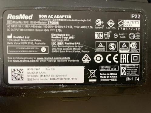 Originele netstroom adapter voor ResMed Airsense 10, Diversen, Verpleegmiddelen, Zo goed als nieuw, Ophalen of Verzenden