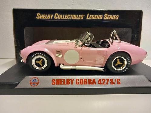 Shelby Cobra 427 S/C pink editie Sheby Collection 1:18 KRD, Hobby en Vrije tijd, Modelauto's | 1:18, Zo goed als nieuw, Auto, Overige merken