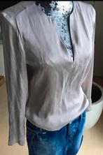 Hele mooie grijze/taupe zijde blouse v LALIV in maat 36, Kleding | Dames, Blouses en Tunieken, LALIV, Grijs, Ophalen of Verzenden