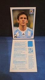 messi WK zuid afrika 2010 Panini rare blue back geen nummer, Verzenden, Zo goed als nieuw, Plaatje