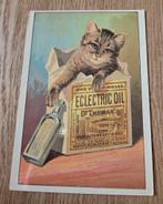 Dr. Thomas' Eclectric Oil - Kat kruipt uit doos, Verzenden, 1980 tot heden, Ongelopen, Hond of Kat