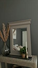 Antieke vintage houten taupe spiegel, Ophalen, Minder dan 50 cm, Zo goed als nieuw, Minder dan 100 cm