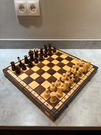 Compleet houten schaakspel / schaakbord 40 x 40 cm z.g.a.n., Hobby en Vrije tijd, Gezelschapsspellen | Bordspellen, Ophalen of Verzenden