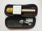 Draadloos karaoke microfoon goud met bluetooth, Muziek en Instrumenten, Microfoons, Ophalen of Verzenden, Zo goed als nieuw, Zangmicrofoon