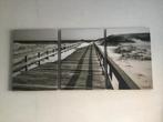 Drieluik strand en zee, Ophalen, Zo goed als nieuw, Schilderij, 50 tot 75 cm
