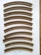 Set van 10 fleischmann bocht 9120, Gebruikt, Gelijkstroom, Fleischmann, Rails
