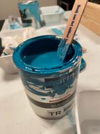 Verf, hoogglanslak, twee tinten blauw, van de Gamma, Ophalen, Blauw, Nieuw, Verf