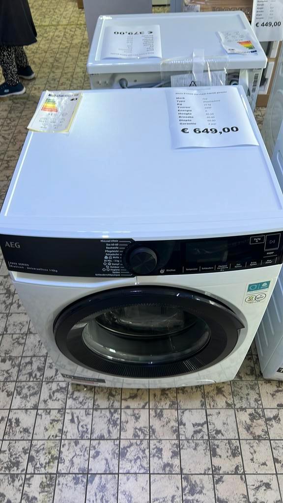 AEG wasmachine  nieuw10 kg 1400 U LR 7 EA 410 FL, Witgoed en Apparatuur, Wasmachines, Nieuw, Voorlader, 10 kg of meer, Minder dan 85 cm