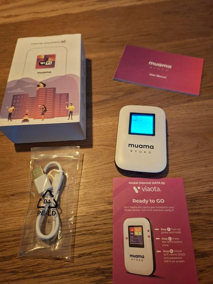 De Muama Ryoko mobiele WiFi router, Computers en Software, Routers en Modems, Ophalen of Verzenden