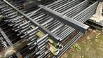 Ca 15m’ spijlenhekwerk 1500 mm hoog in ral 7016, Tuin en Terras, Tuinhekken en Hekwerk, Ophalen, Gebruikt, IJzer, Spijlenhekwerk