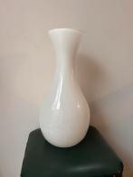 Hoge vaas glas wit, Wit, Ophalen of Verzenden, Minder dan 50 cm, Glas