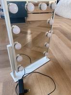 Spiegel met lampen, Huis en Inrichting, Woonaccessoires | Spiegels, Ophalen, Zo goed als nieuw, Rechthoekig, Minder dan 100 cm