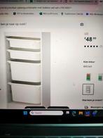 Ikea trofast wit incl 4 bakken, Ophalen, Zo goed als nieuw, Minder dan 50 cm, 90 tot 105 cm