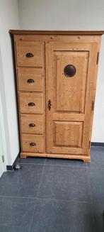 Antieke spekkast - 171x108x50 cm, Gebruikt, Grenenhout, 150 tot 200 cm, 50 tot 75 cm