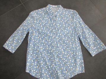 dames blouse wit met blauwe stippen, maat 42, Erfo beschikbaar voor biedingen