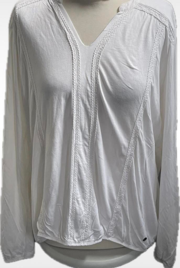 Shirt van Tchibo - Maat : 44-46, Verzenden, Wit, Maat 42/44 (L), Zo goed als nieuw