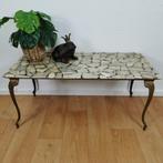 Vintage Hollywood Regency salontafel met marmer blad.  505, Huis en Inrichting, Valkenswaard, Gebruikt, Info@flashbackfurniture.nl