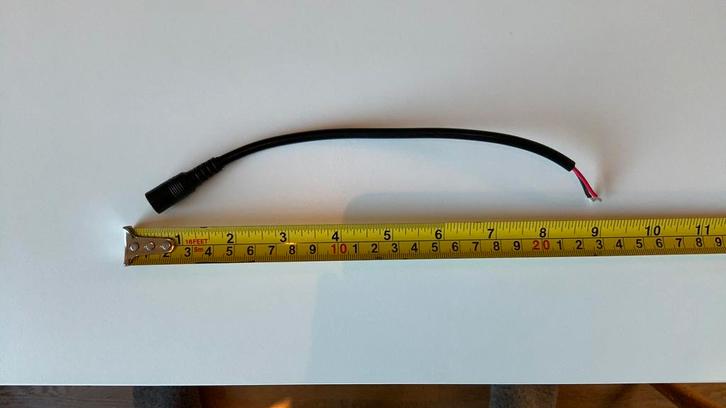 DC plug male aansluitsnoer, Hobby en Vrije tijd, Elektronica-componenten, Nieuw, Ophalen of Verzenden