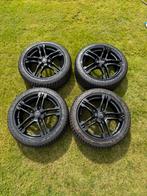 Clio 3 RS velgen zwart met winterbanden, Auto-onderdelen, Banden en Velgen, Ophalen, 215 mm, Banden en Velgen, 17 inch
