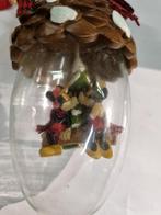 -	kerstboom hanger micky en minnie,van glas, Diversen, Kerst, Ophalen of Verzenden