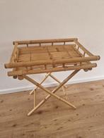 Bamboe bijzettafel, Ophalen, Minder dan 55 cm, Vintage, Zo goed als nieuw