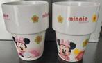 2 Minnie Mouse Mokken/melkbekers - Disney Servies, Gebruikt, Keramiek, Ophalen of Verzenden, Overige stijlen