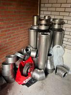 Schoorsteenpijpen pakket metaloterm dubbelwandig RVS 150mm, Ophalen, Overige typen, Zo goed als nieuw, Rvs